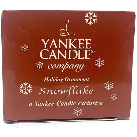 Yankee Candle Snowflake Holiday Ornament Elf With Candle Christmas Blown Glass - Picture 2 of 9